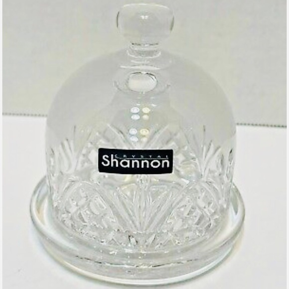๐NWOT Godinger Shanon Dublin Crystal Mini Domed Butter Server Dish Set Of 2 - Picture 3 of 7
